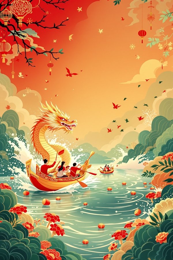 龙舟竞渡